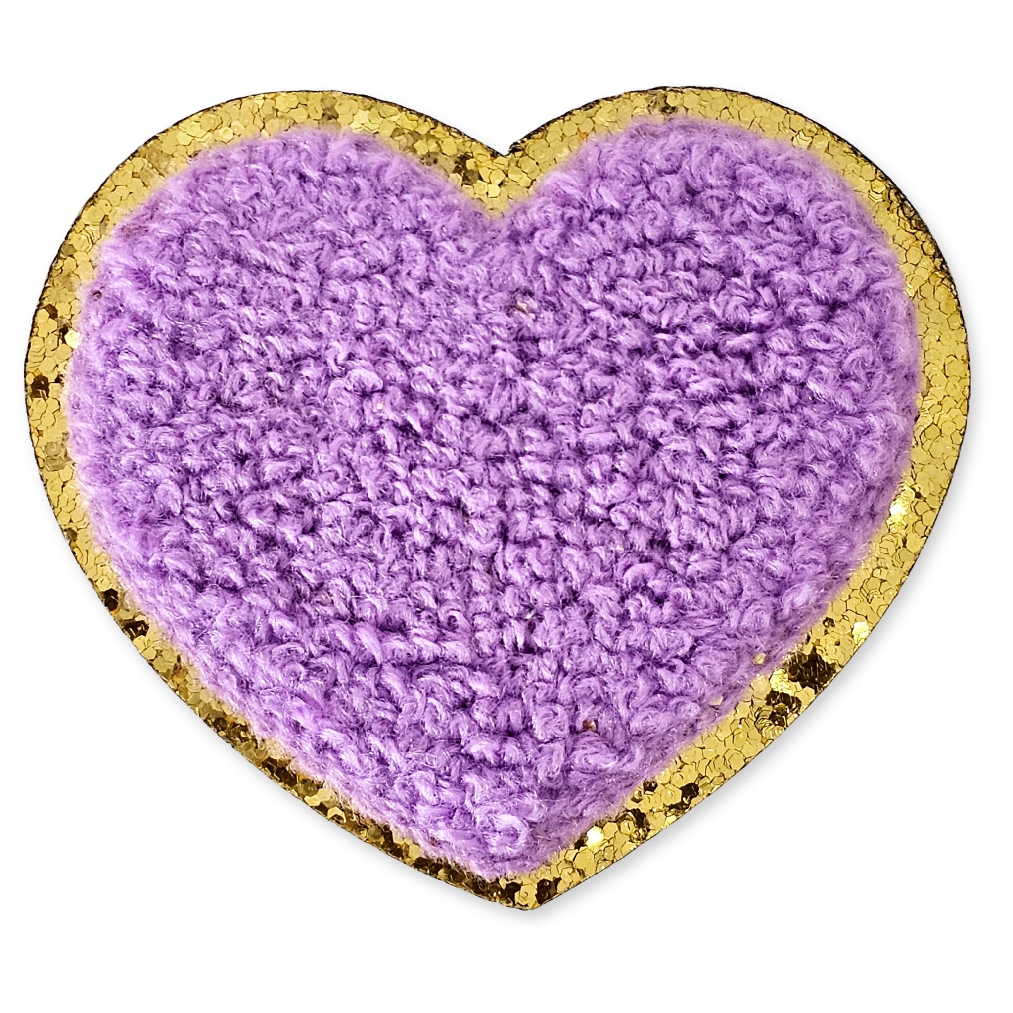 3D Embroidered Love Glitter Hearts Patches