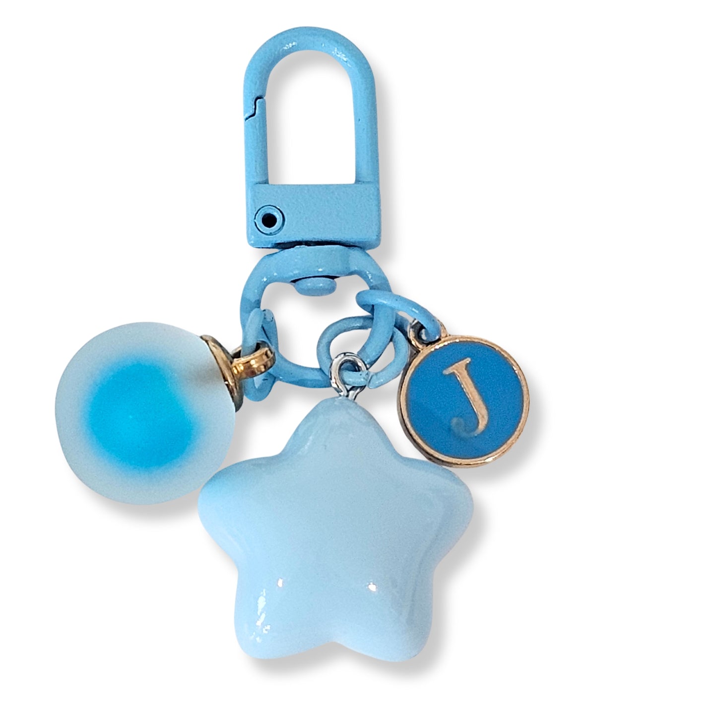 Initial Star Keychain
