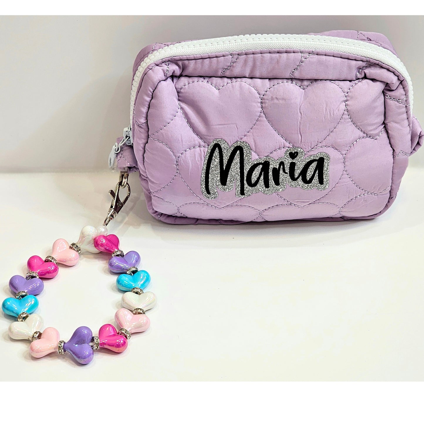 Heart Custom Puffer Pouch Bag