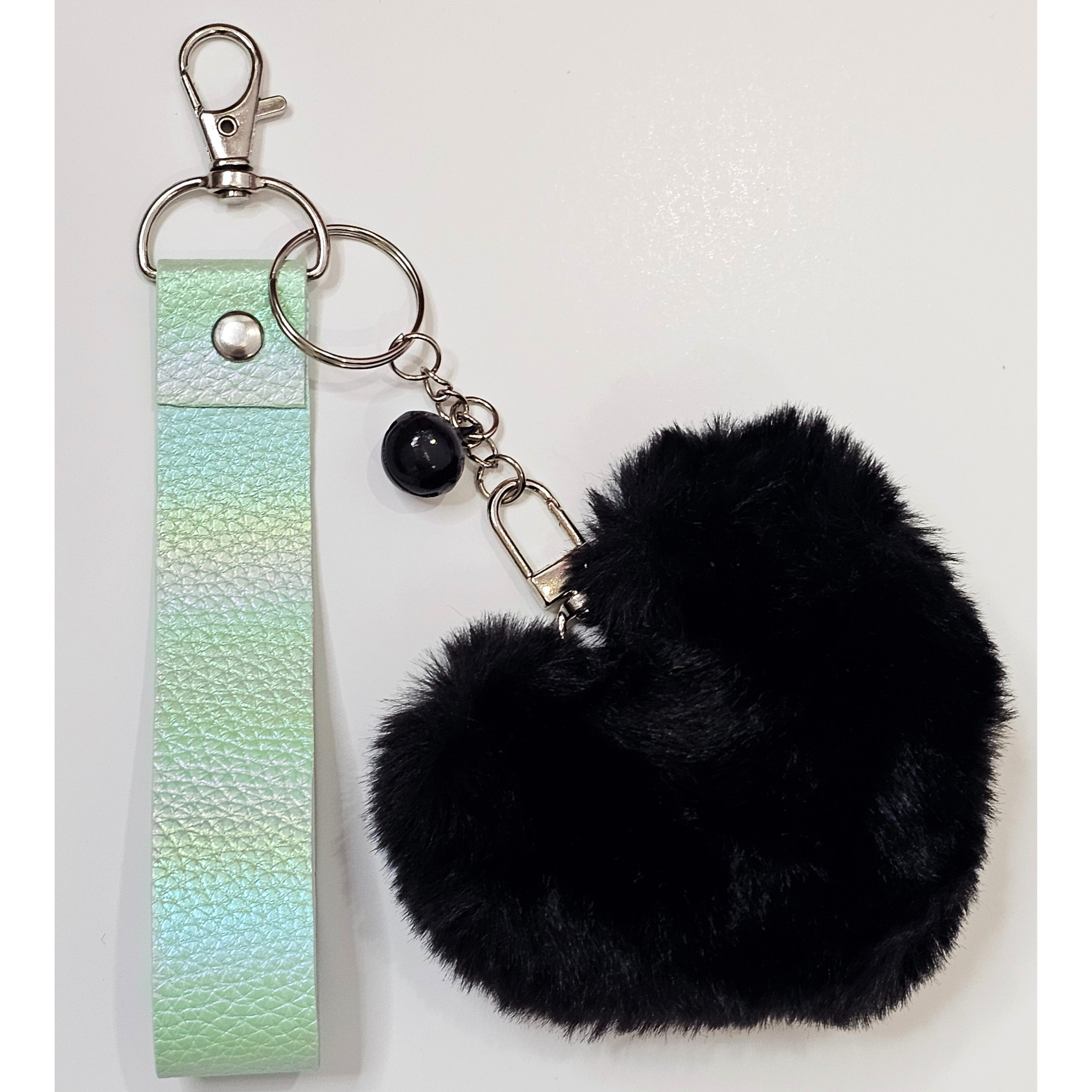 Fluffy Heart Keychain