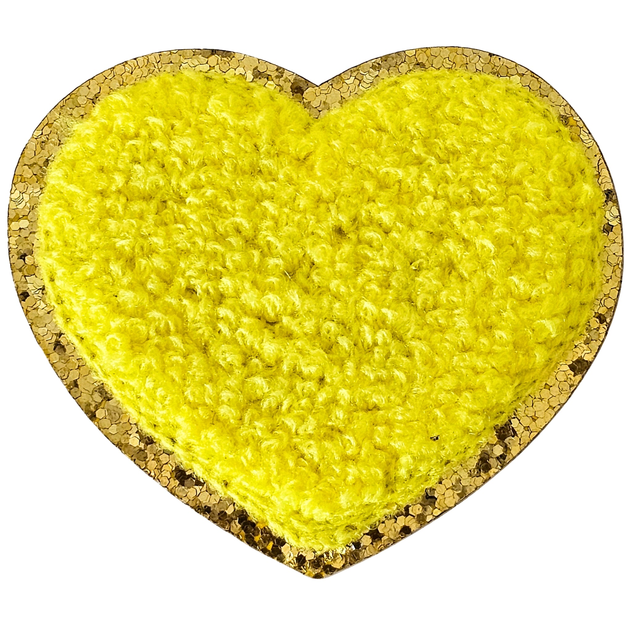 3D Embroidered Love Glitter Hearts Patches