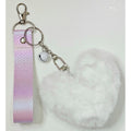 Fluffy Heart Keychain