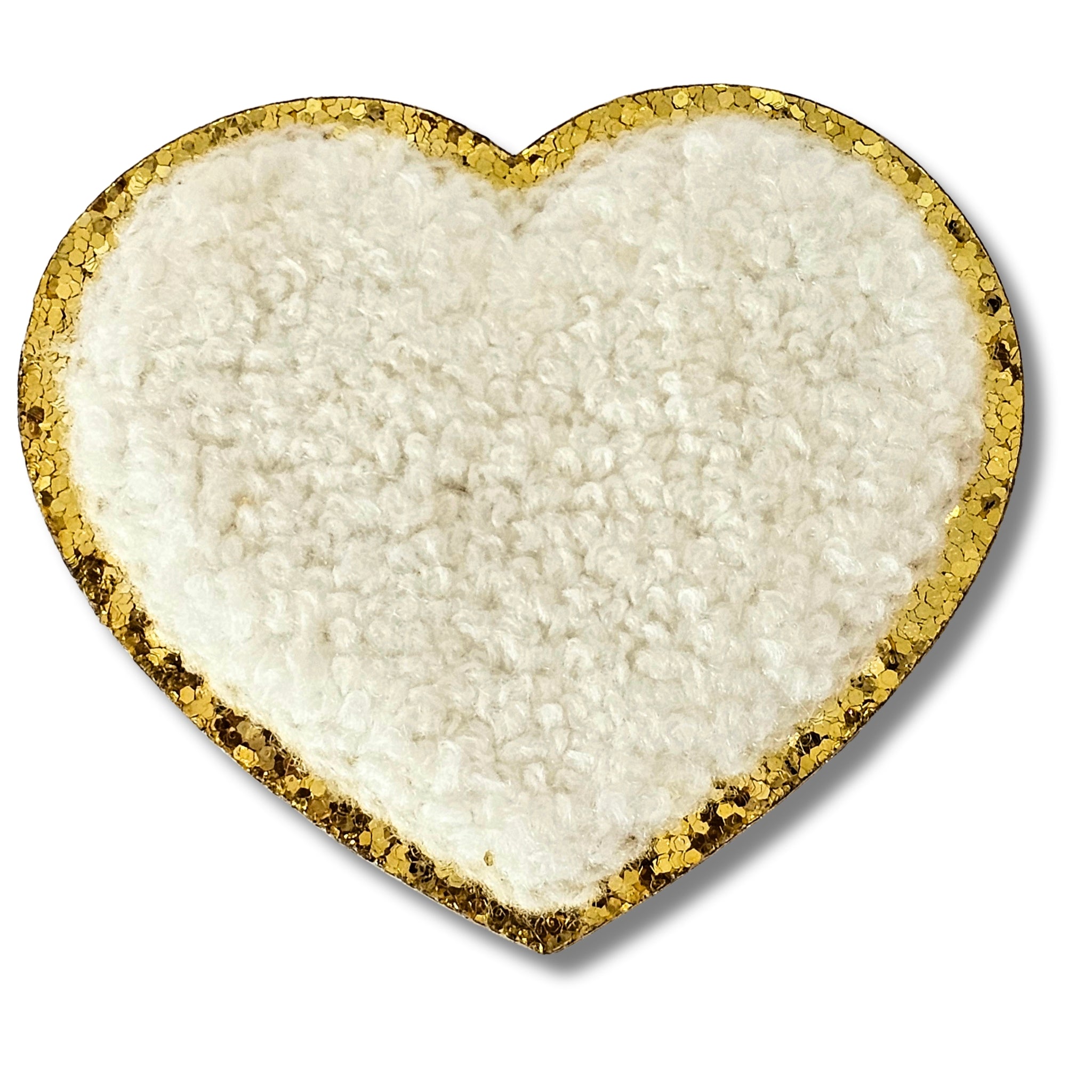 3D Embroidered Love Glitter Hearts Patches