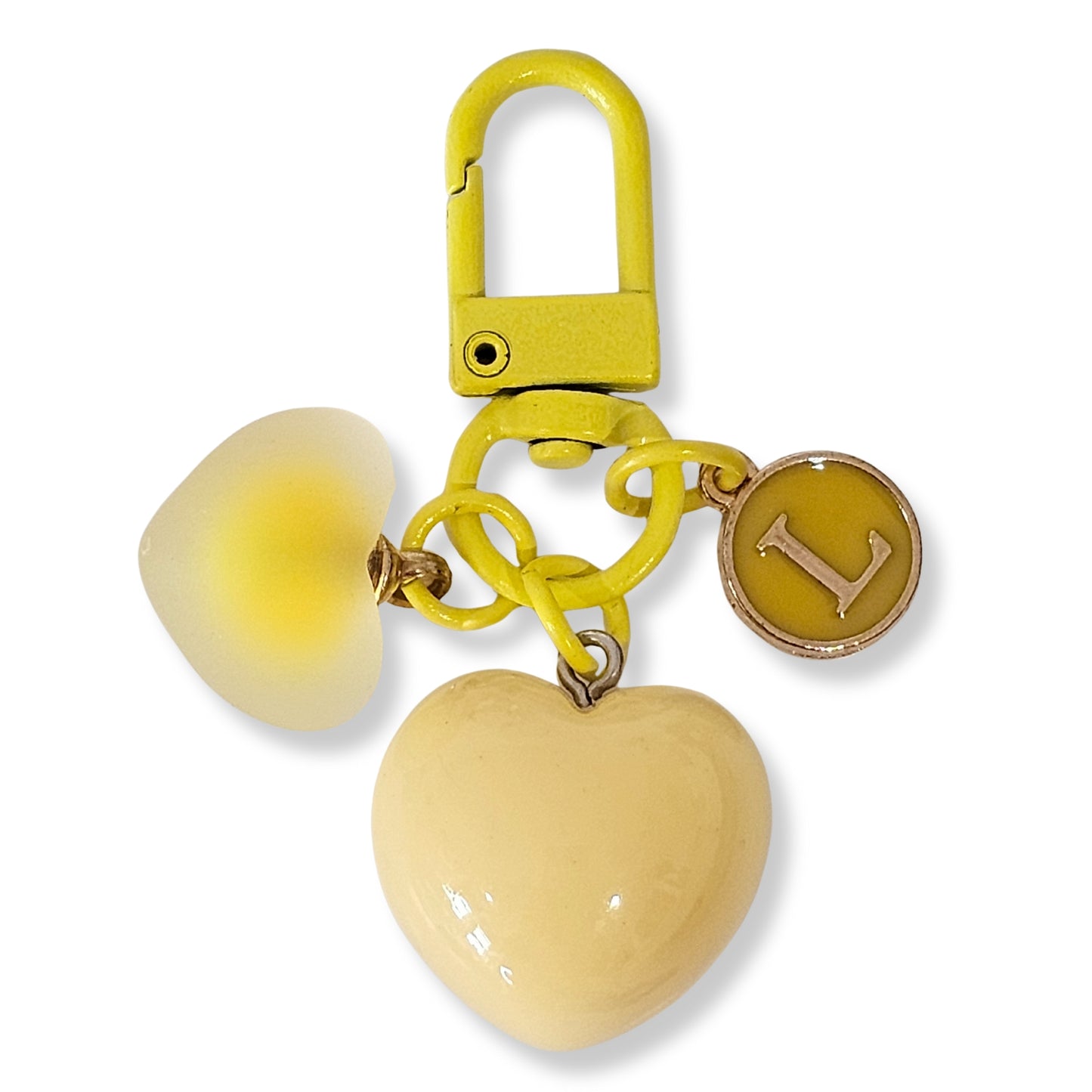Initial Heart Keychain