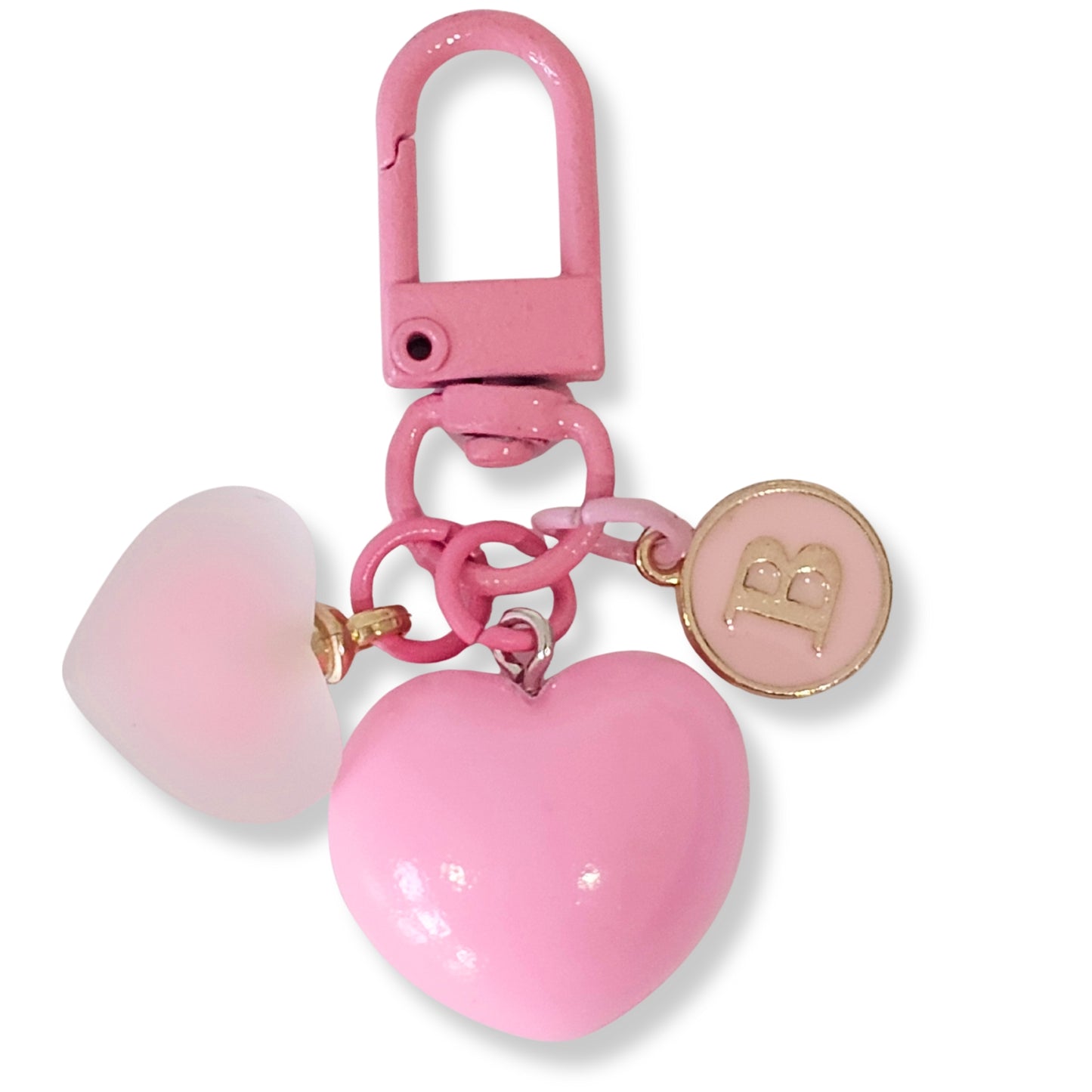 Initial Heart Keychain