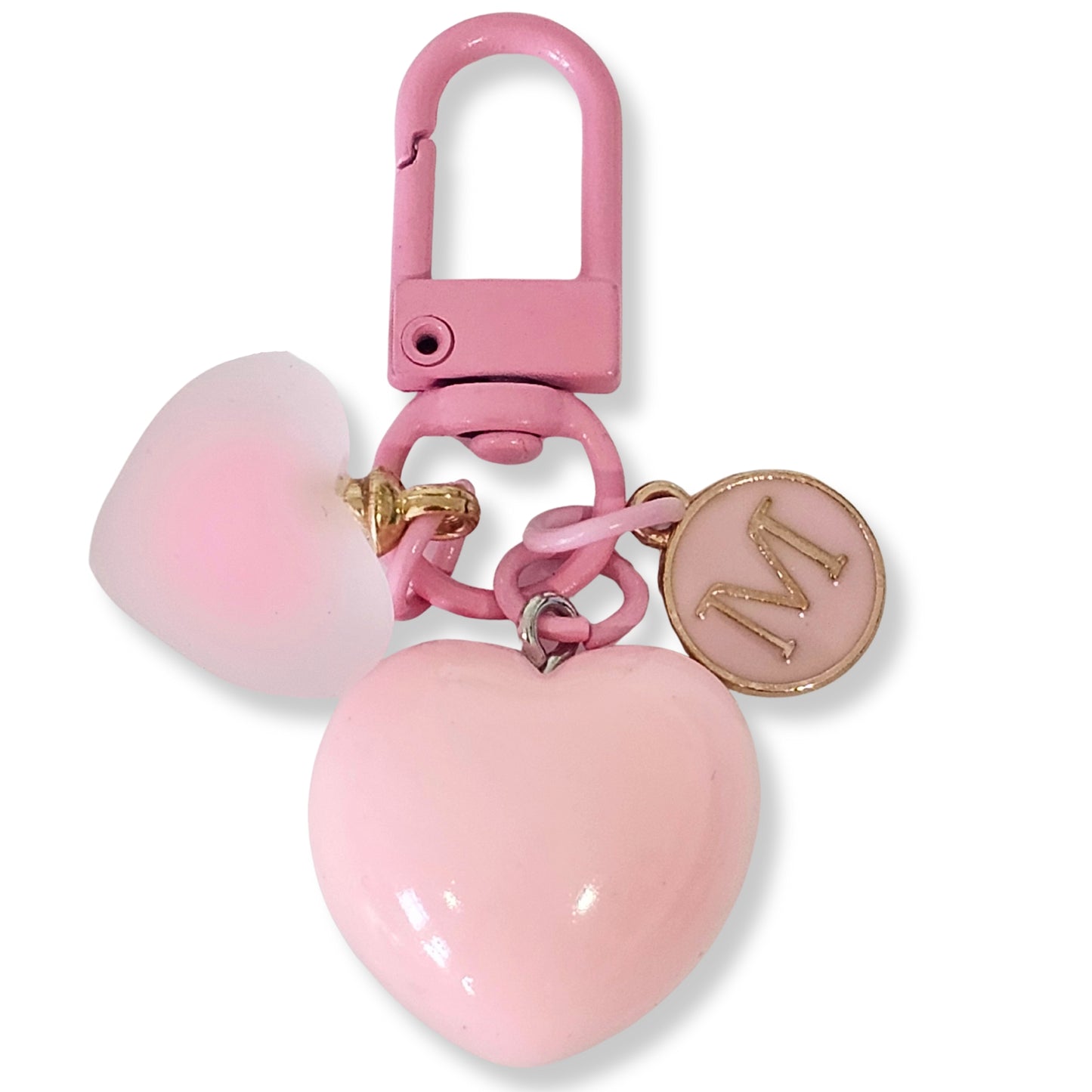 Initial Heart Keychain