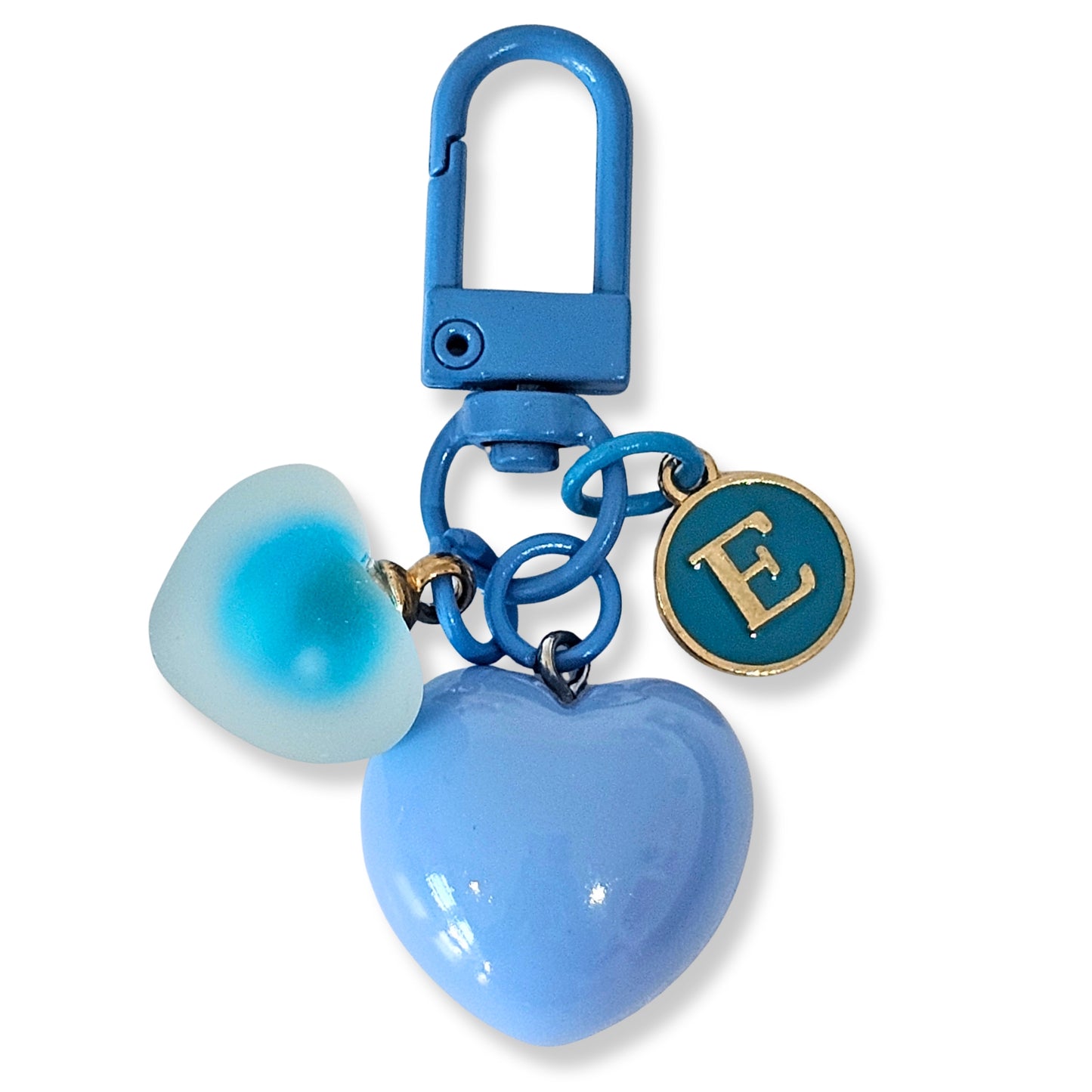 Initial Heart Keychain