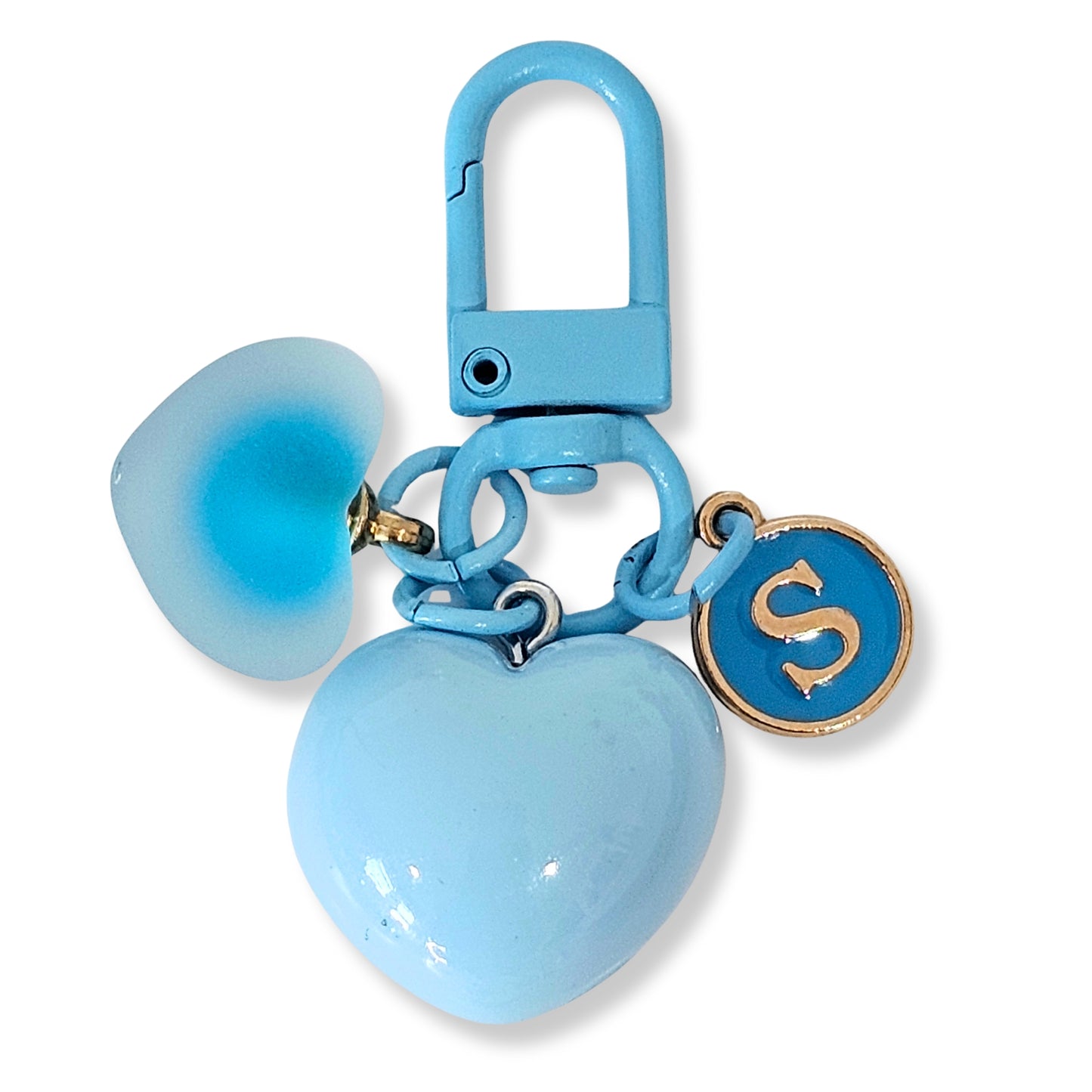Initial Heart Keychain