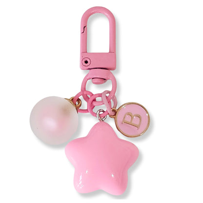 Initial Star Keychain