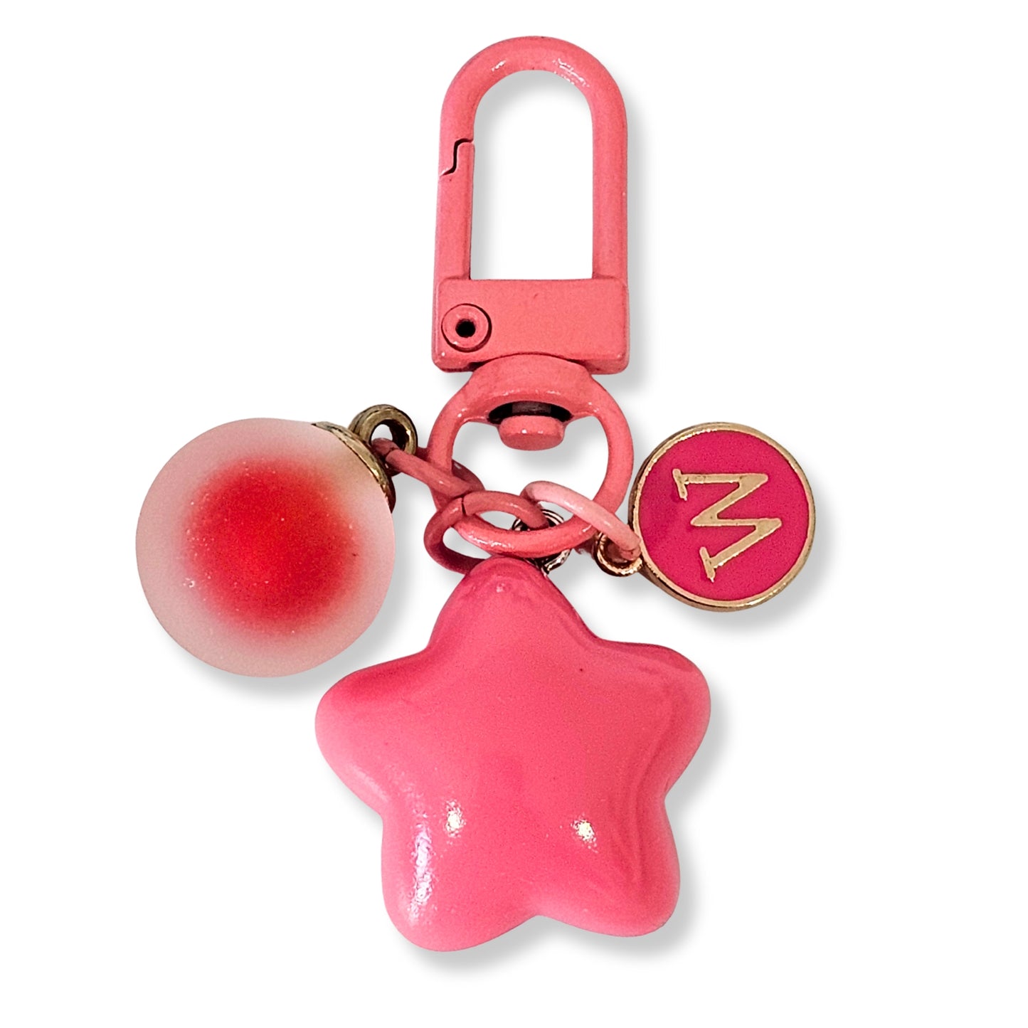 Initial Star Keychain