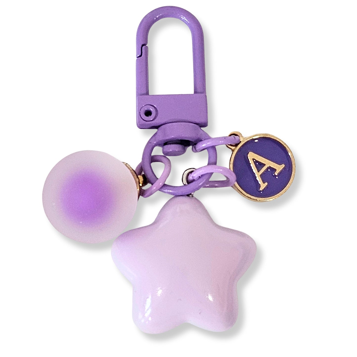 Initial Star Keychain