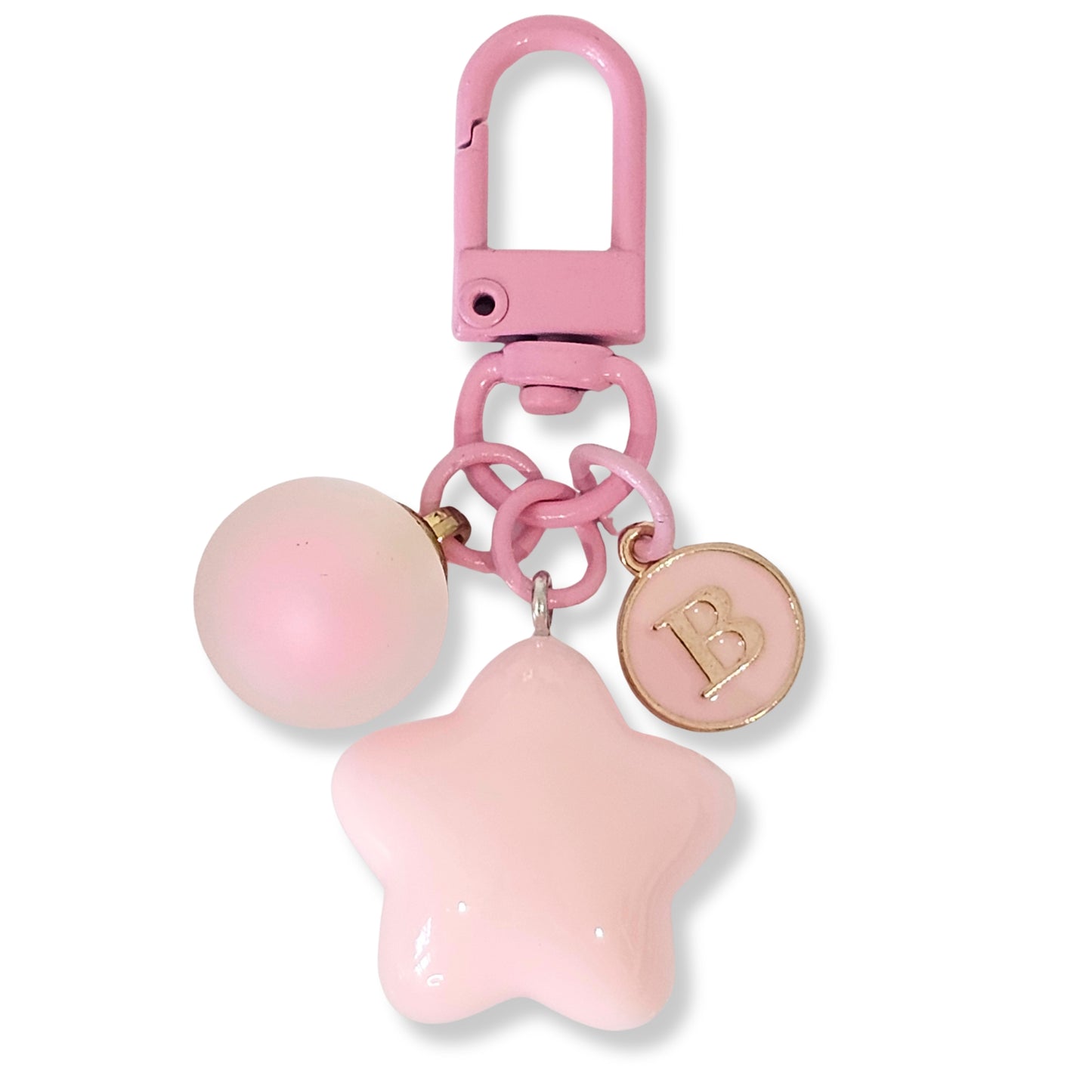 Initial Star Keychain