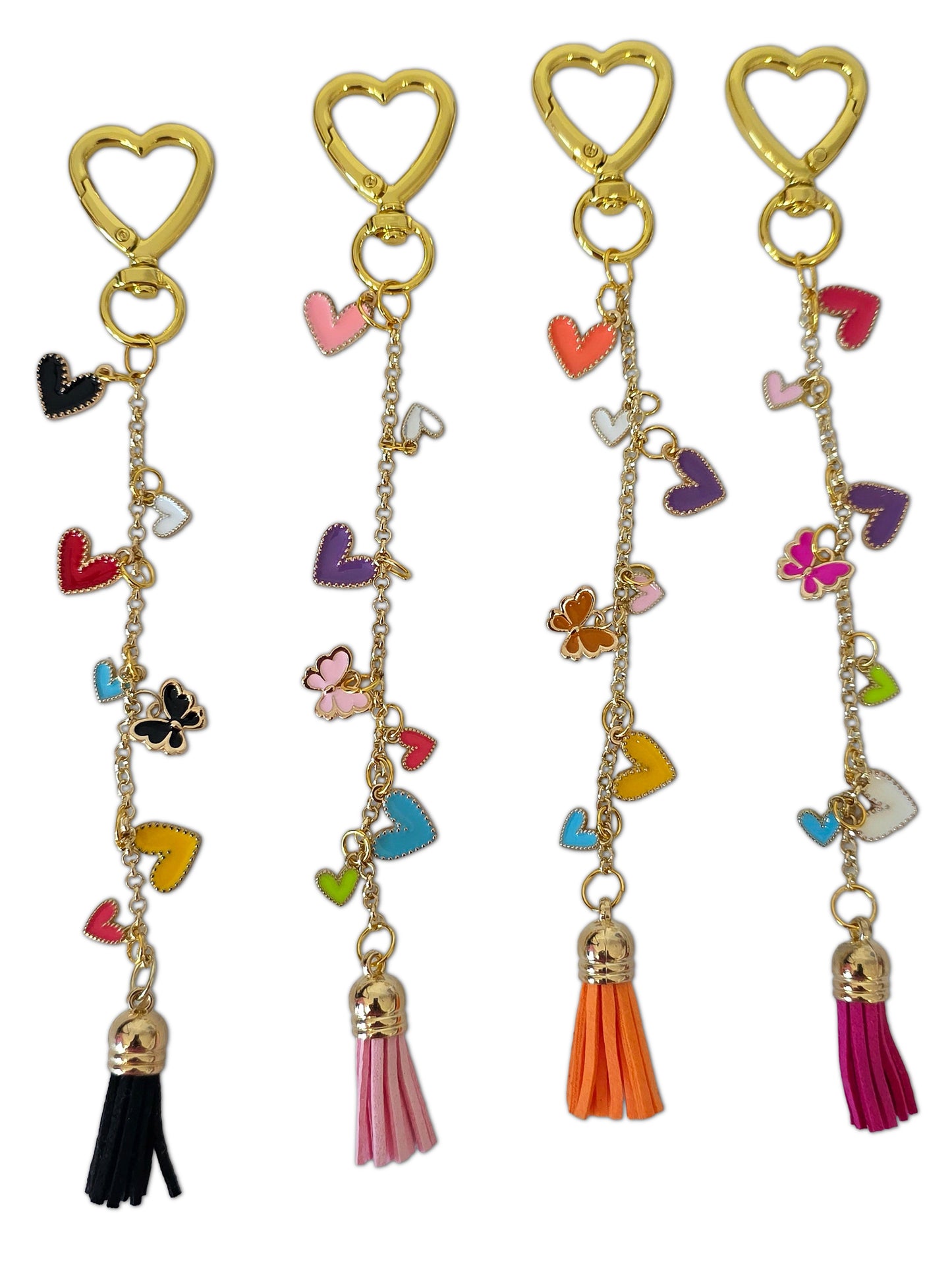 Heart-Shape Butterfly Keychain