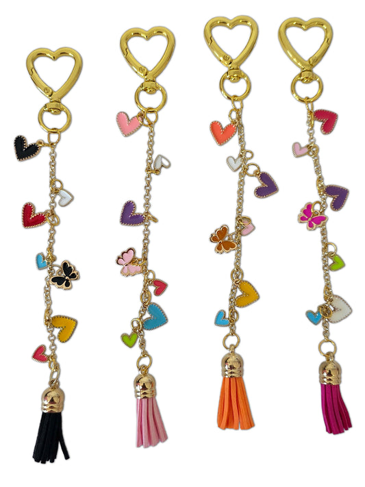 Heart-Shape Butterfly Keychain