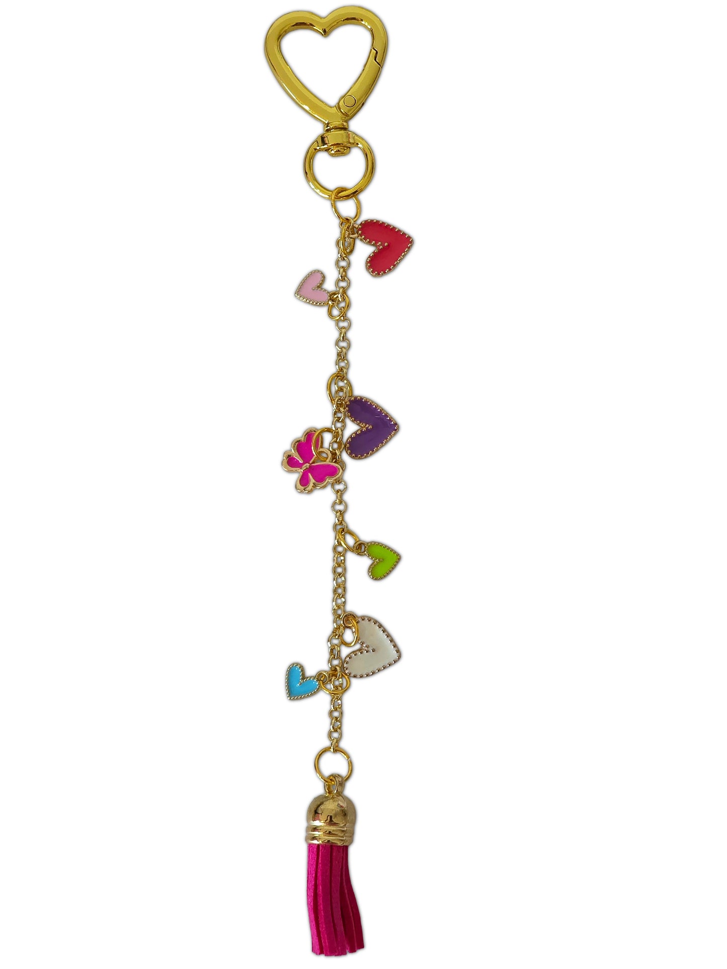 Heart-Shape Butterfly Keychain
