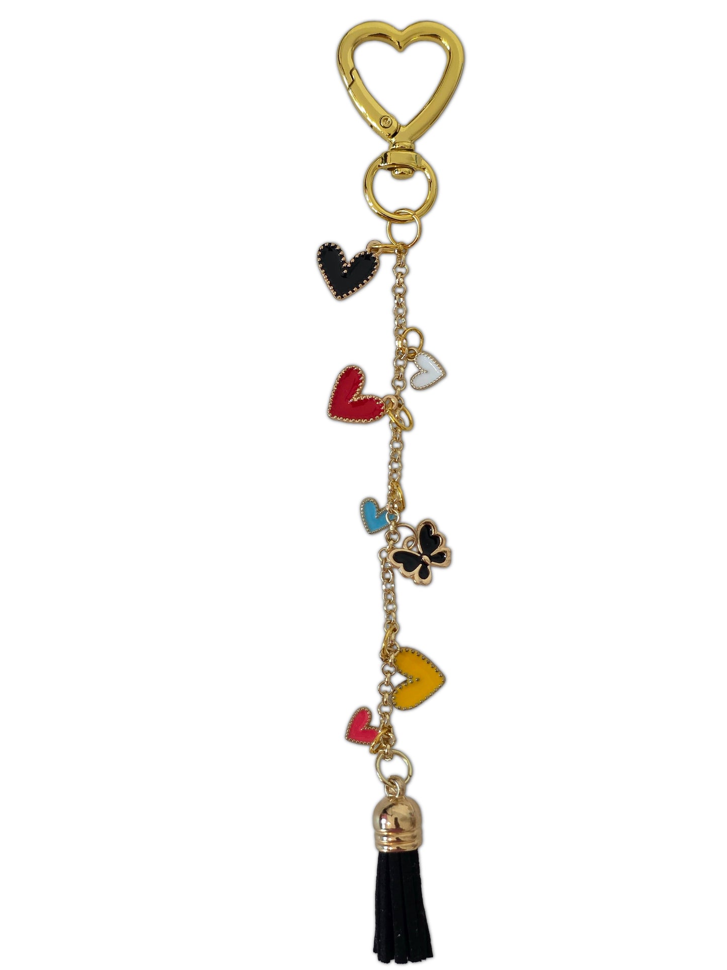 Heart-Shape Butterfly Keychain